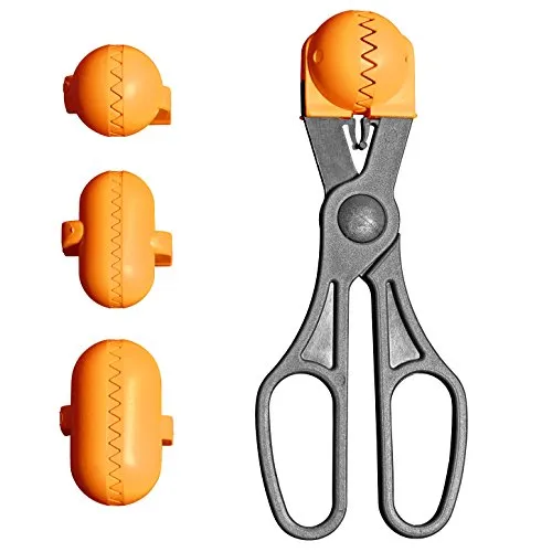 La Croquetera Frikadellenzange Pack Multifunktionales Werkzeug Farbe Orange - 4 austauschbare Teigformen + Packung mit 20 Aufbewahrungsschalen
