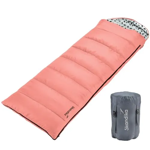 Skandika Deckenschlafsack Iceland Single | Schlafsack Outdoor für Erwachsene, 3 Jahreszeiten, 220 x 80 cm, als Doppelschlafsack nutzbar, Camping Schlafsäcke, Schlafsack Erwachsene, kompakt und leicht