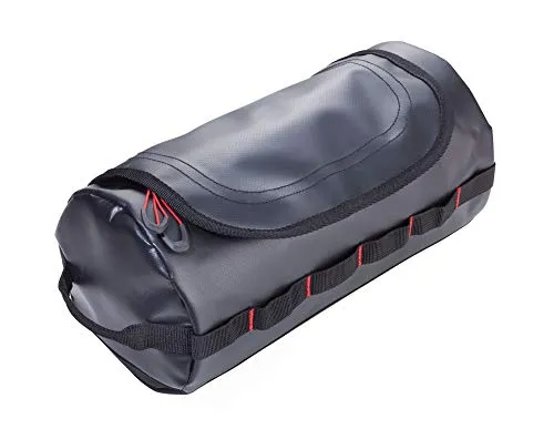 Troika Kulturbeutel für Männer Washbag, schwarz - Praktische Reisetasche für Männer mit Aufhängemöglichkeit, aus widerstandsfähigem Tarpaulin-Material, ideal für Business-Reisen und feuchte Räume.