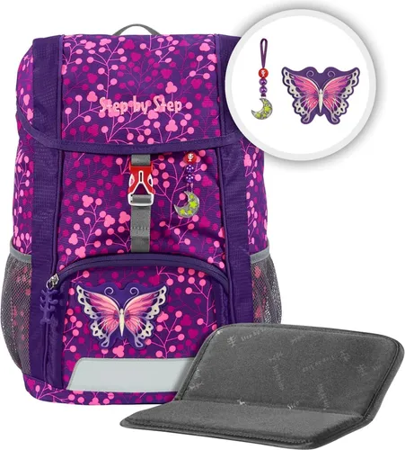 Step by Step Rucksack-Set Kid Shine Butterfly Night Ina in pink von Step by Step