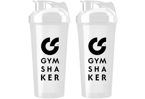 GYMSHAKER Protein Shaker 2er Pack Trinkflasche für Fitness, Sport, Bodybuilding & Muskelaufbau, (Spar-Set, 2-tlg., Premium Protein Shaker), Auslaufsicher, Spülmaschinengeeignet, BPA-frei