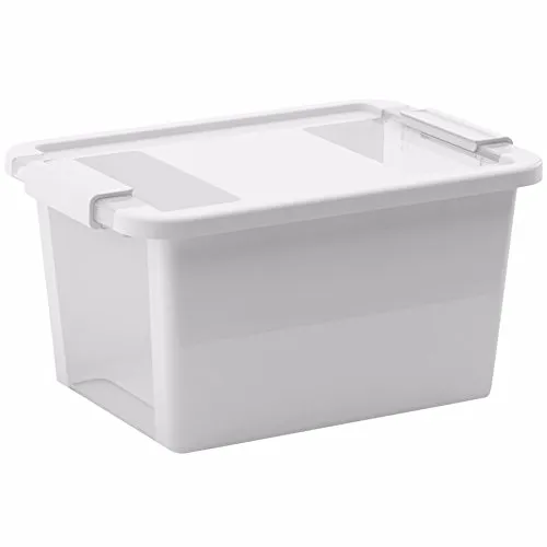 Kis Aufbewahrungsbox Bi Box 11 Liter in weiß-transparent, Plastik, 36.5x26x19 cm