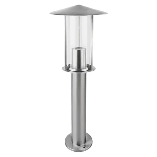 Grafner Edelstahl Wegeleuchte 50 cm - Lampen: Hochwertige Edelstahl-Wegleuchte mit E27-Fassung für individuelle Lichtgestaltung. IP44 schützt vor Wasser und Schmutz, ideal für Garten und Terrasse.