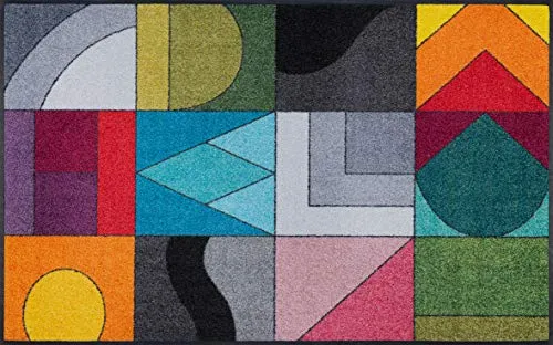 wash+dry Fußmatte Momix 75x120 cm – Waschbar für innen und außen - Premium Fußmatte mit rutschfestem Nitrilgummi-Rücken und robustem Nylonflor, ideal für Allergiker und Tierbesitzer. Pflegeleicht bis 60°C waschbar!