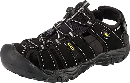 Lico Herren Miami Geschlossene Sandalen, Schwarz, 42 EU - Wanderschuhe mit Schnellverschluss, ideal für Outdoor-Aktivitäten und bieten optimalen Halt und Komfort.