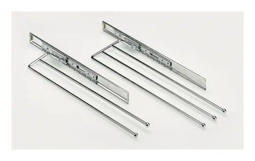 Hettich Handtuchhalter ausziehbar, 49234 - Elektrische Türöffner: Ausziehbarer Handtuchhalter mit 2 Armen, stufenlos schwenkbar und flexibel montierbar für optimalen Komfort in Ihrer Küche.