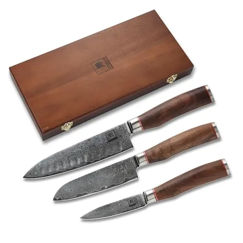 Zayiko 3er Damastmesser-Set