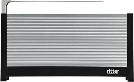 Ritter volcano3 Langschlitz-Toaster - eleganter 2-Scheiben Toaster mit Aluminiumfront, automatische Röstgutzentrierung und energieeffizientem Betrieb