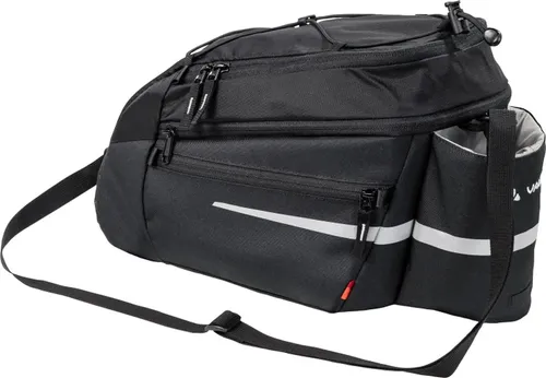 VAUDE Silkroad L (Snap-it) Fahrradtasche - Robuste Fahrradtasche mit Snap-it Adapter für schnelles Abnehmen, inklusive Regenhülle und Volumenerweiterung in Signalfarbe.