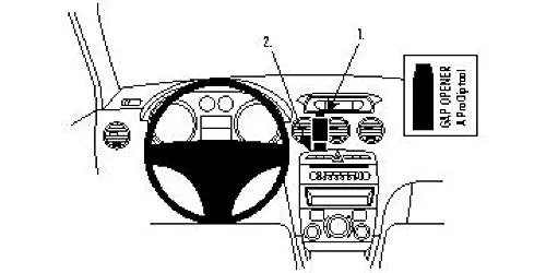 Brodit 854071 ProClip Halterung, schwarz