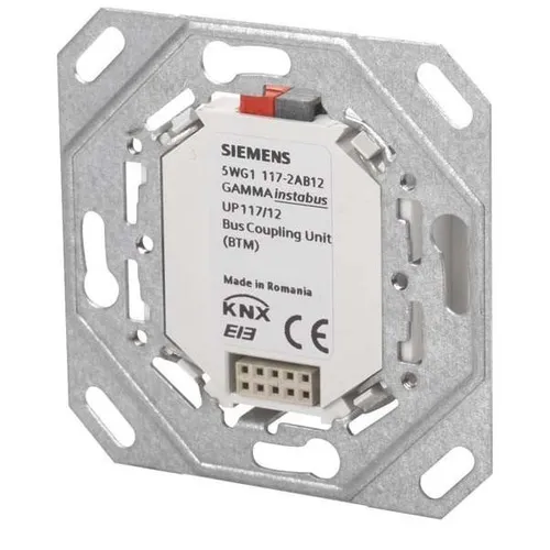 Siemens 5WG1117-2AB12 Busankoppler (BTM) UP - Unterputz-Busankoppler für KNX-Systeme, ideal für die einfache Anbindung von Busendgeräten in 60 mm Gerätedosen.