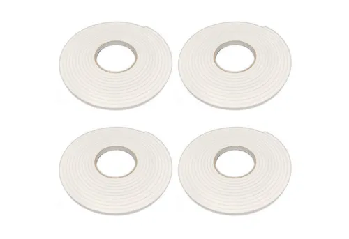 HAC24 Dichtungsband Zugluftdichtung Fensterdichtung Türdichtung Fenster Tür Gummidichtung, (4-St), je 5 Meter Selbstklebend