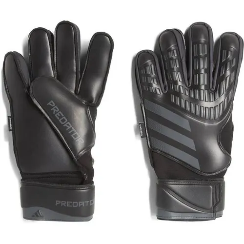 adidas Predator Match Fingersave Torwarthandschuhe 7 1/2 - Torwarthandschuhe mit Fingersave-Technologie für optimalen Schutz und Flexibilität, ideal für ambitionierte Torhüter.