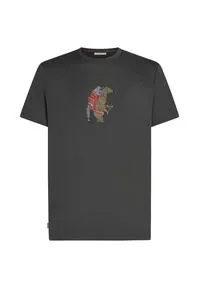 Icebreaker Merino 150 Tech Lite T-Shirt Bear Catch grau Herren L - Vielseitiges Merino T-Shirt aus 100% Merinowolle, ideal für Outdoor-Aktivitäten. Leicht, atmungsaktiv und mit hervorragendem Tragekomfort - perfekt für jedes Abenteuer!