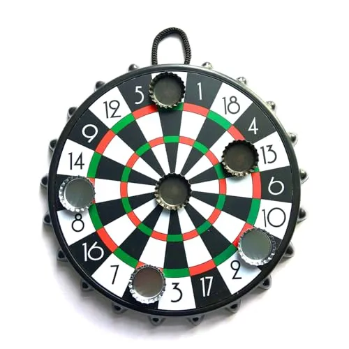Winkee - Kronkorken Dartscheibe - Die Coole Zielscheibe für Deine Kronkorken | Party-Dartboard | | Lustige Trinkspiele Kronkorken Zielscheibe | Geschenk zu Party, Weihnachten, Geburtstag