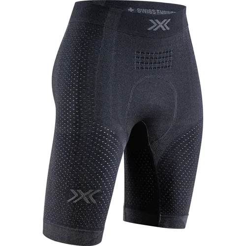 X-Bionic Xceed Ride Liner Shorts für Damen - Schwarz/Grau XL - Damen Radhosen & Shorts mit HygroDiffuser für optimale Thermoregulation und SweatVent für hervorragende Belüftung, ideal für leidenschaftliche Radfahrerinnen.