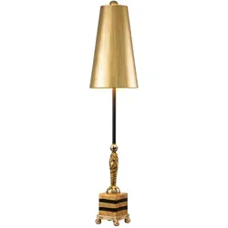Noma Luxe Tischlampe in gold von Elstead Lighting