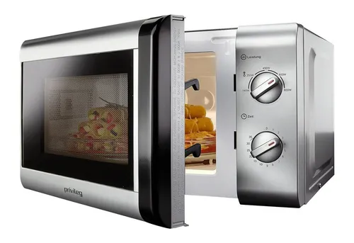 Privileg Mikrowelle 148438, 20 l, 5 Leistungsstufen, silber