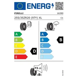 Pirelli P Zero J XL 255/35 R20 97 (Z)Y Sommerreifen - Autoreifen mit hoher Leistung und exzellenter Haftung, ideal für sportliche Fahrzeuge und sichere Fahrten bei trockenen Bedingungen.