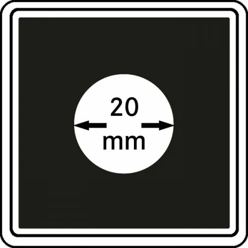 LINDNER 2240020 Münzkapseln CARREE 20 mm Für 2 Pfennig 10 Rp 10 Cent Euro 1