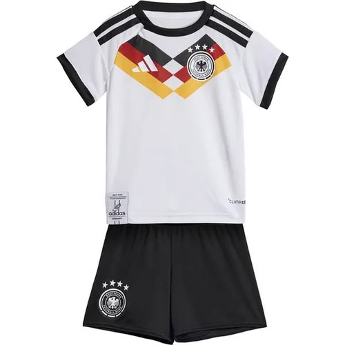 adidas DFB Deutschland Home BABY Teamtrikot für Kinder - Kleidung: DFB-Set für Babys mit climacool-Funktion für kühles und trockenes Tragegefühl, ideal für kleine Fußballfans.