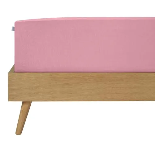 Schiesser Spannbettlaken Finni - Feinbiber - 90 x 200 cm - Rosa - Spannbetttuch in Rosa aus 100% Baumwolle, ideal für kalte Winternächte. Mit hochwertigem Rundumgummi für perfekten Halt und Oeko-Tex zertifiziert für schadstofffreie Sicherheit.