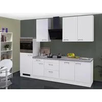 Flex-Well Exclusiv Küchenzeile Joelina 280 cm Weiß von Flex-Well