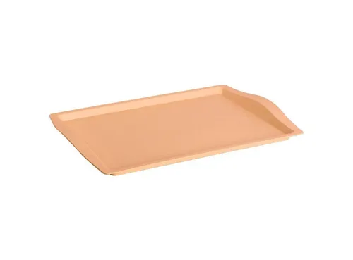 Engelland Tablett Serviertablett, Kunststoff, (Vorteils-Set, 1-tlg., L 46,5 x B 33 x H 3 cm), Moderne Verzierung, BPA-frei, rechteckig, Mehrweg, wiederverwendbar