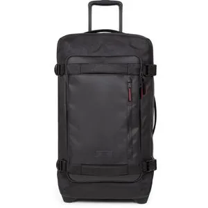 Eastpak Reisekoffer Tranverz CNNCT L - Top Black - Weichschalenkoffer mit 121L Volumen, TSA-Zahlenschloss und robustem, wasserabweisendem Polyester. Ideal für Reisende, die Sicherheit und Stil schätzen.