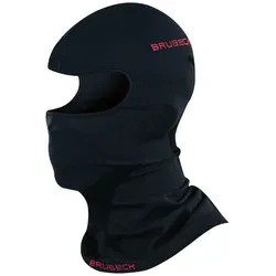 BRUBECK Sturmhaube Merino Skimaske für natürliche Wärme und Klimaausgleich Schwarz S/M atmungsaktiv, schnelltrocknend, windabweisend schwarz S - M