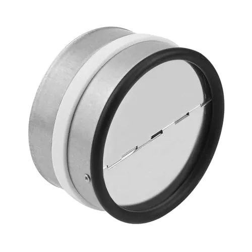 Einschub Rückschlagklappe 100 mm mit Dichtgummi für Lüftungskanäle