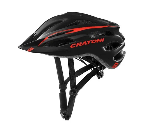 Cratoni Pacer+ Fahrradhelm Schwarz Rot Matt L-XL - Fahrradhelm mit optimaler Belüftung und leichtem Design, ideal für Sicherheit und Komfort beim Radfahren.