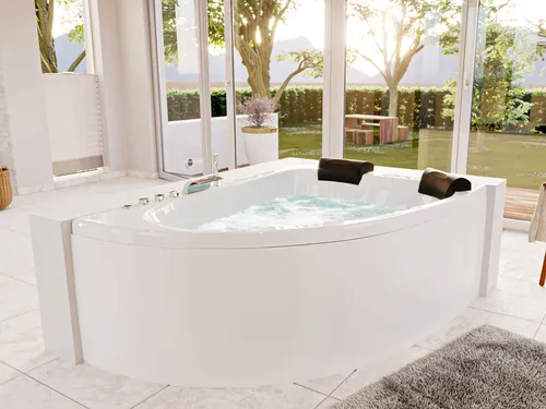 Royal XL 1800 rechts Premium Whirlpool Set mit Armaturen