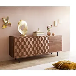 DELIFE Sideboard Fevo 175 cm aus Akazie Braun von Delife