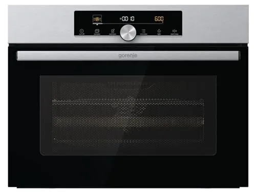 Gorenje BCM4547A10X Kompakt-Einbaubackofen Inox, 50 L Volumen, max. Ofentemp....
