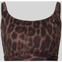 adidas Damen Optime Essentials Workout Sport BH in braun von adidas