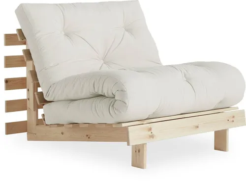 Karup Design Daybett Roots Schlafsofa - Multifunktionales Schlafsofa inkl. Futonmatratze, ideal für kleine Räume. FSC® zertifizierte Kiefer sorgt für nachhaltigen Komfort.