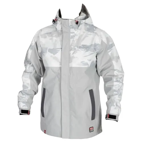 Fox Rage Light Camo RS Triple Layer Jacke XL - Sonstiges Angelzubehör, extrem wasserdicht mit 25.000 mm Wassersäule und atmungsaktiv, ideal für Angeltouren bei jedem Wetter.