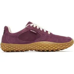 Merrell Minimal-Sneaker Wrapt (Veloursleder, wasserdicht) cherry/burgund Damen, Größe Euro (US): 42 (10,5) - Leichter Niedrigprofil-Hybrid für Damen mit einzigartiger Gummisohle und herkömmlicher Schnürung. Der wasserdichte Sneaker bietet Komfort und Atmungsaktivität für jeden Tag.