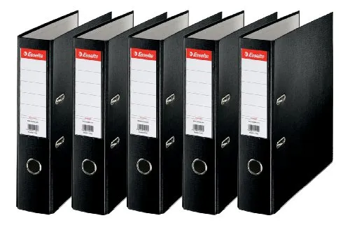 Esselte 5 Stück Aktenordner 75 mm schwarz