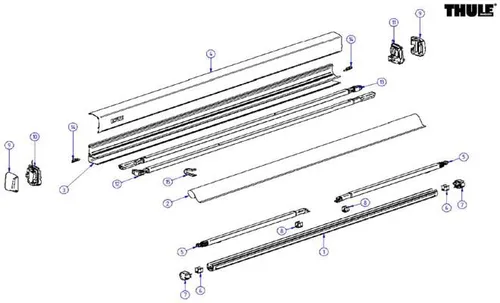 Produktbild Stützfuß, für Länge 2,3 ? 2,5 m