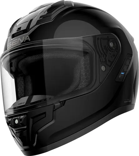 Sena Phantom 60S Motorradhelm - Schwarz Glänzend Gr. XL 61/62 - Motorradhelm mit Premium-Audio und kristallklarem Klang, integrierter LED-Beleuchtung für mehr Sicherheit und KI-basierter Geräuschunterdrückung.