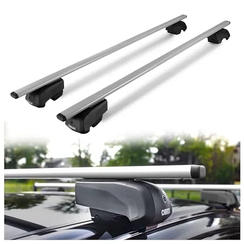 CHROMEMASTER | Dachgepäckträger Dachträger | Kompatibel mit Audi Q4 e-tron 2021+ | Er dient zum Transport Einer Dachbox, Fahrradträger, Leiter; Robuste Dachträger aus Stahl