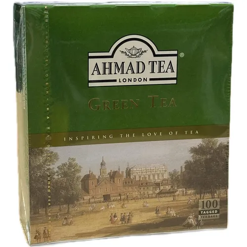 Ahmad Tea Green Tea - 200g in 100 Teebeuteln - Erleben Sie den feinen Geschmack des Ahmad Green Tea in praktischen 100 Teebeuteln. Ideal für eine erfrischende Auszeit, perfekt portioniert für Ihren Genuss.