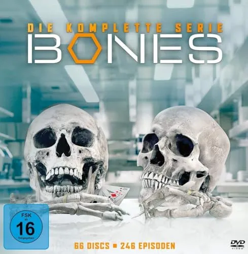 Bones - Die komplette Serie (66 Discs) - Packende Kriminalserie mit 66 Discs, ideal für Fans von spannenden Ermittlungen und Charakterentwicklung.