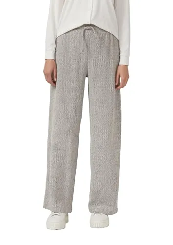 s.Oliver Strukturierte Wide-Leg-Hose mit Tunnelzug