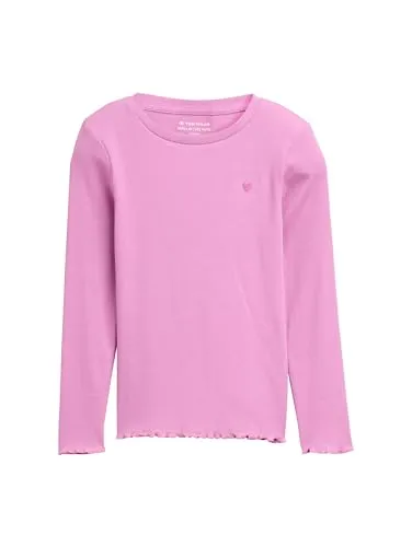 TOM TAILOR Mädchen 1044851 Longsleeve T-Shirt, 38339-Flashy Mauve, 92-98