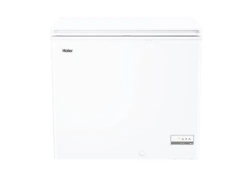 Haier HCE200D Gefriertruhe - Tiefkühler mit 196 Litern Nettoinhalt, energieeffizient, kompakt und mit Schnell-Gefrierfunktion für optimale Lebensmittelkonservierung.