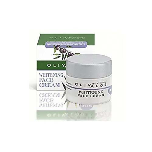 OLIVALOE 00137 Whitening Face Cream SPF20 - Gesichtscreme gegen Pigmentflecken - Tagespflege mit Lichtschutzfaktor 20, reduziert Pigmentflecken und sorgt für einen gleichmäßigen Teint.