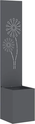 vidaXL Blumentopf mit dekorativem Paneel Anthrazit 32 x 140 cm